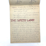 Pair of 1910 Handwritten Physics Notebooks with Wonderful Headers and Excellent Diagrams