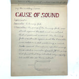 Pair of 1910 Handwritten Physics Notebooks with Wonderful Headers and Excellent Diagrams