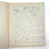 Unmatched Pair of Antique Physiography Notebooks with Many Diagrams (and Useful Info!)