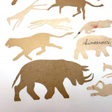Second of Two Last Batches of Antique Cut Paper Animals - Silhouettes