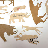 Second of Two Last Batches of Antique Cut Paper Animals - Silhouettes