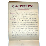 Pair of 1910 Handwritten Physics Notebooks with Wonderful Headers and Excellent Diagrams