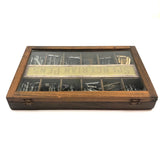 Spencerian Pens: Beautiful Condition Antique Stationer's Pen Nib Case, Chock Full