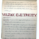 Pair of 1910 Handwritten Physics Notebooks with Wonderful Headers and Excellent Diagrams