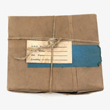 As Found, Evocative Brown Paper Wrapped Packet of Bird Identification Labels