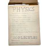 Pair of 1910 Handwritten Physics Notebooks with Wonderful Headers and Excellent Diagrams