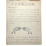 Pair of 1910 Handwritten Physics Notebooks with Wonderful Headers and Excellent Diagrams