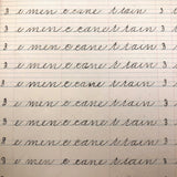 Spencerian Penmanship Notebook, c. 1880s, With Good Words, Phrases and Juxtapositions