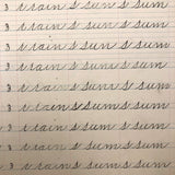 Spencerian Penmanship Notebook, c. 1880s, With Good Words, Phrases and Juxtapositions