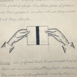 Pair of 1910 Handwritten Physics Notebooks with Wonderful Headers and Excellent Diagrams