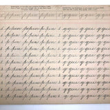 Spencerian Penmanship Notebook, c. 1880s, With Good Words, Phrases and Juxtapositions