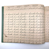 Spencerian Penmanship Notebook, c. 1880s, With Good Words, Phrases and Juxtapositions