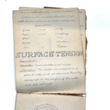 Pair of 1910 Handwritten Physics Notebooks with Wonderful Headers and Excellent Diagrams