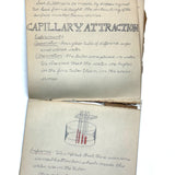 Pair of 1910 Handwritten Physics Notebooks with Wonderful Headers and Excellent Diagrams