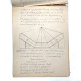 Pair of 1910 Handwritten Physics Notebooks with Wonderful Headers and Excellent Diagrams