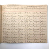 Spencerian Penmanship Notebook, c. 1880s, With Good Words, Phrases and Juxtapositions