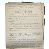 Pair of 1910 Handwritten Physics Notebooks with Wonderful Headers and Excellent Diagrams