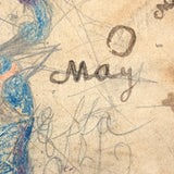 Colorfully Crayoned Wooly Mammoth and More, F.M Spitzer's Much Animated Copy of Primary Geograpy, 1870