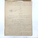 Pair of 1910 Handwritten Physics Notebooks with Wonderful Headers and Excellent Diagrams
