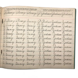 Spencerian Penmanship Notebook, c. 1880s, With Good Words, Phrases and Juxtapositions