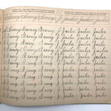 Spencerian Penmanship Notebook, c. 1880s, With Good Words, Phrases and Juxtapositions