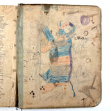 Colorfully Crayoned Wooly Mammoth and More, F.M Spitzer's Much Animated Copy of Primary Geograpy, 1870