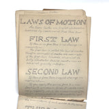 Pair of 1910 Handwritten Physics Notebooks with Wonderful Headers and Excellent Diagrams