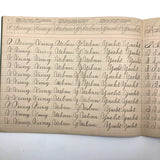 Spencerian Penmanship Notebook, c. 1880s, With Good Words, Phrases and Juxtapositions