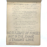 Pair of 1910 Handwritten Physics Notebooks with Wonderful Headers and Excellent Diagrams