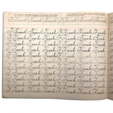Spencerian Penmanship Notebook, c. 1880s, With Good Words, Phrases and Juxtapositions