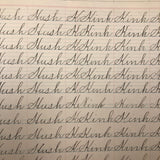 Spencerian Penmanship Notebook, c. 1880s, With Good Words, Phrases and Juxtapositions