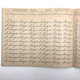 Spencerian Penmanship Notebook, c. 1880s, With Good Words, Phrases and Juxtapositions