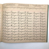 Spencerian Penmanship Notebook, c. 1880s, With Good Words, Phrases and Juxtapositions