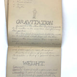 Pair of 1910 Handwritten Physics Notebooks with Wonderful Headers and Excellent Diagrams