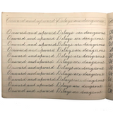Spencerian Penmanship Notebook, c. 1880s, With Good Words, Phrases and Juxtapositions