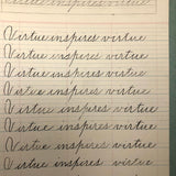 Spencerian Penmanship Notebook, c. 1880s, With Good Words, Phrases and Juxtapositions