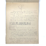 Pair of 1910 Handwritten Physics Notebooks with Wonderful Headers and Excellent Diagrams