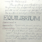 Pair of 1910 Handwritten Physics Notebooks with Wonderful Headers and Excellent Diagrams