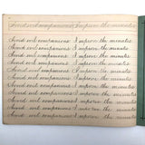 Spencerian Penmanship Notebook, c. 1880s, With Good Words, Phrases and Juxtapositions