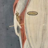 Lady Justice with Scales and Sword, Allegorical Watercolor Signed AHD, 1817