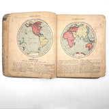 Colorfully Crayoned Wooly Mammoth and More, F.M Spitzer's Much Animated Copy of Primary Geograpy, 1870
