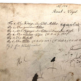 Spotted Dove(?): Marvelous C. 1800 German Watercolor, with Birds of Prey Notes on Reverse)
