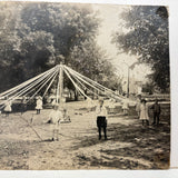 Children Around the Maypole, Lovely Antique Silver Gelatin Print c. 1910s