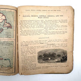 Colorfully Crayoned Wooly Mammoth and More, F.M Spitzer's Much Animated Copy of Primary Geograpy, 1870