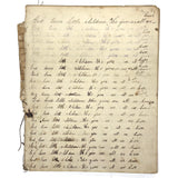 Nelia Downing's 1870s Penmanship Notebook, Full, Mason County, Kentucky