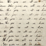 Nelia Downing's 1870s Penmanship Notebook, Full, Mason County, Kentucky