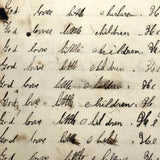 Nelia Downing's 1870s Penmanship Notebook, Full, Mason County, Kentucky
