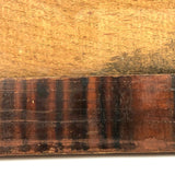 Wonderful Early Grain Painted Pennsylvania Folk Art Frame, Original Glass and Wood Backing