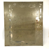 SOLD Daffodils in Glass Jar, Earlyish 20th C. Signed Oil on Tin Painting