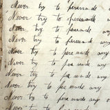 Nelia Downing's 1870s Penmanship Notebook, Full, Mason County, Kentucky
